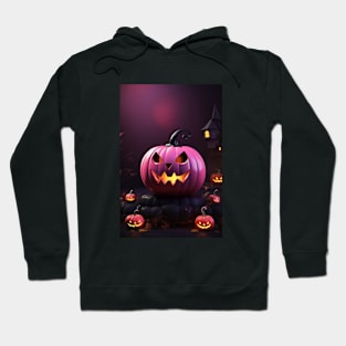 Halloween pink pumpkin Hoodie